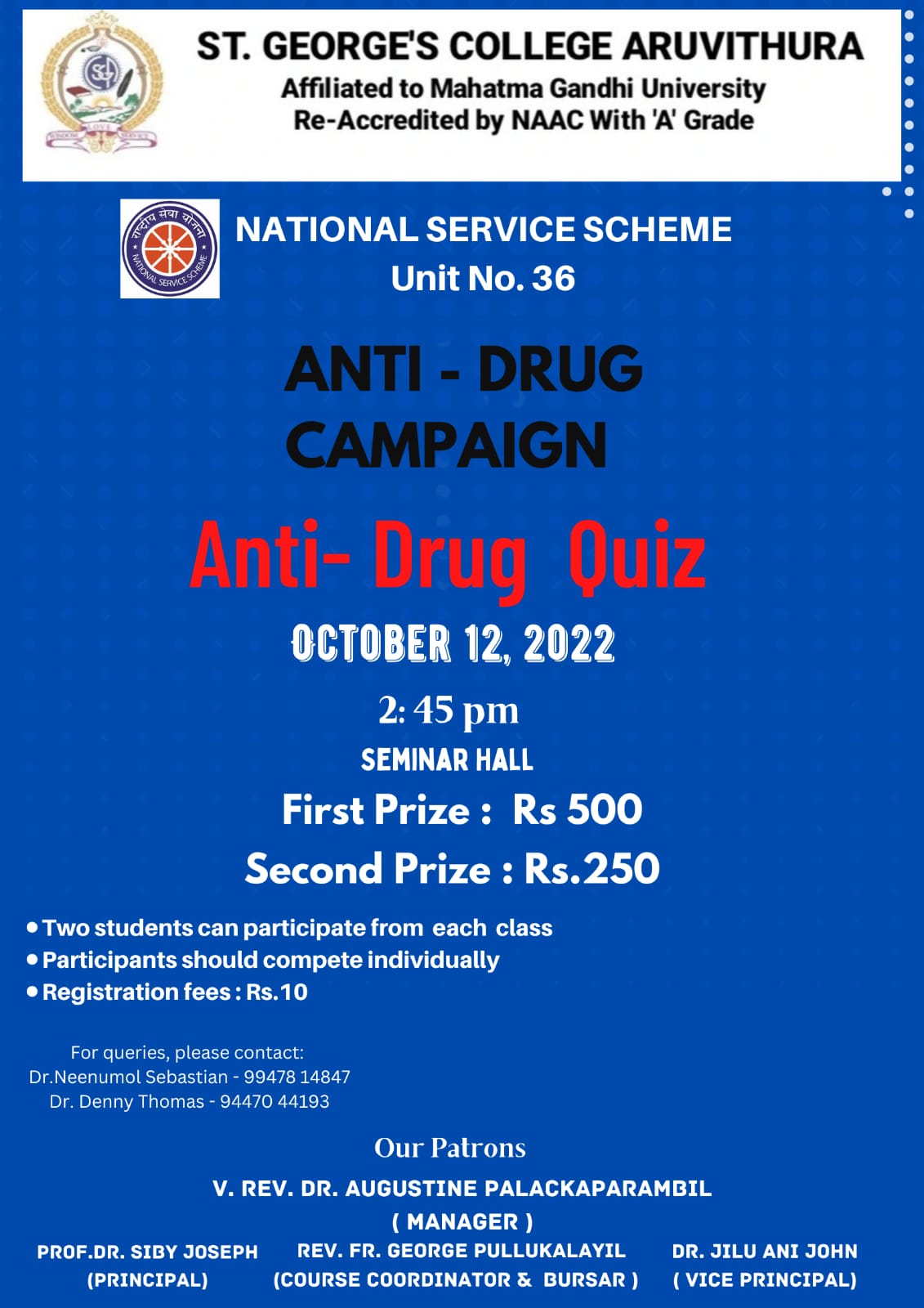 Quiz Competition on Anti-Drug 